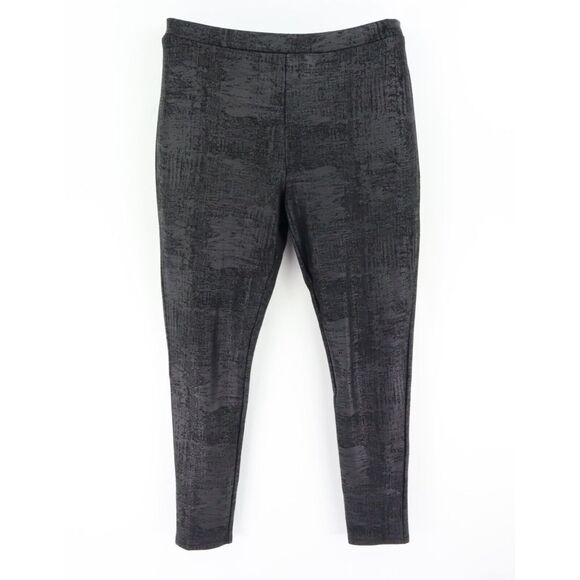 Workshop Republic Clothing Pants - Workshop Republic Clothing Leggings Womens Size S Black Geometric Stretch Comfy
